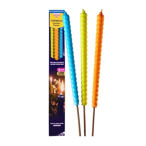 STV - Citronella Garden Flares - Beach Party - 3-Pack