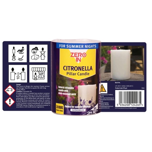 STV - Citronella Pillar Candle