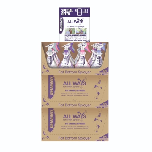 STV - All Ways Fat Bottom Sprayer - 750ml - Assorted Colours