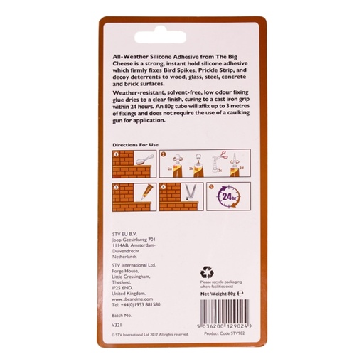 STV - All-Weather Silicone Adhesive - 80g