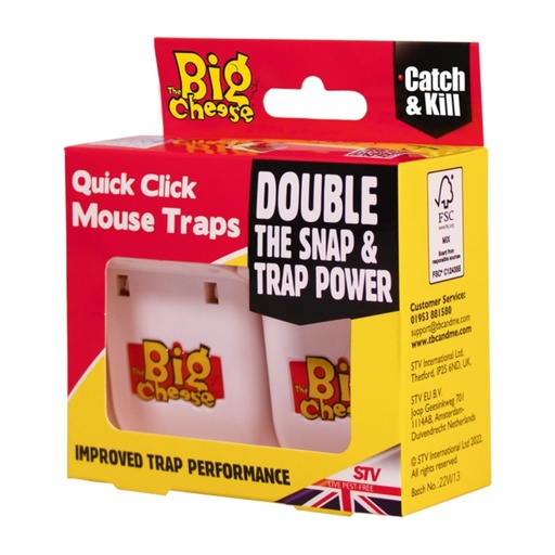 STV - Quick Click Mouse Trap - Twinpack
