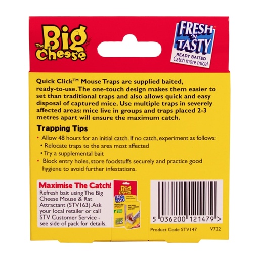 STV - Quick Click Mouse Trap - Twinpack