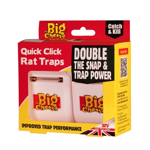 STV - Quick Click Rat Trap - Twinpack