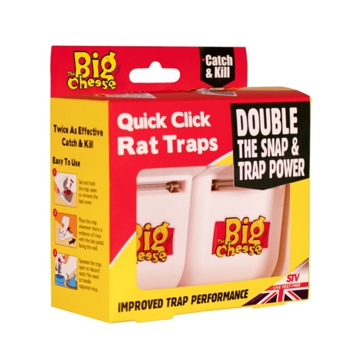 STV - Quick Click Rat Trap - Twinpack