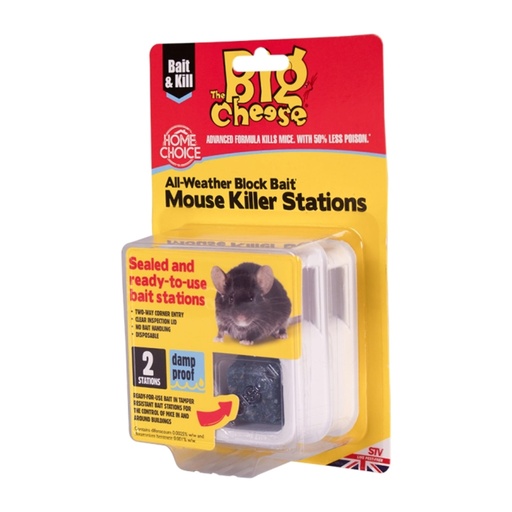 STV - Ready-Baited Mouse Killer Station - Twinpack