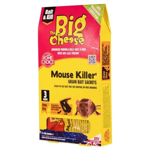 STV - Mouse Killer Grain Bait Sachet - 25g x 3