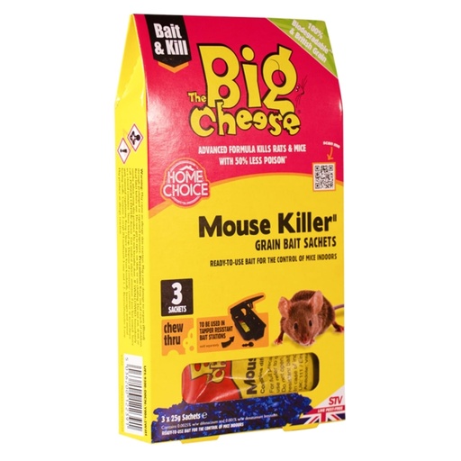 STV - Mouse Killer Grain Bait Sachet - 25g x 3