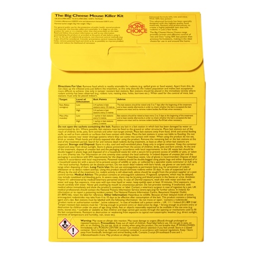 STV - Mouse Killer Kit - 25g Grain x 6 + 2 Stations