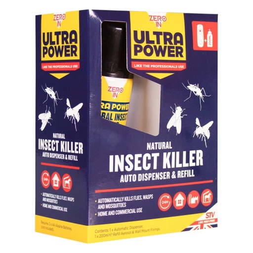 STV - Natural Insect Killer Auto Dispenser Kit - 200ml Aerosol