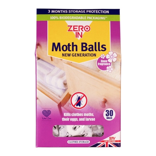STV - New Generation Moth Balls - 30-Pack