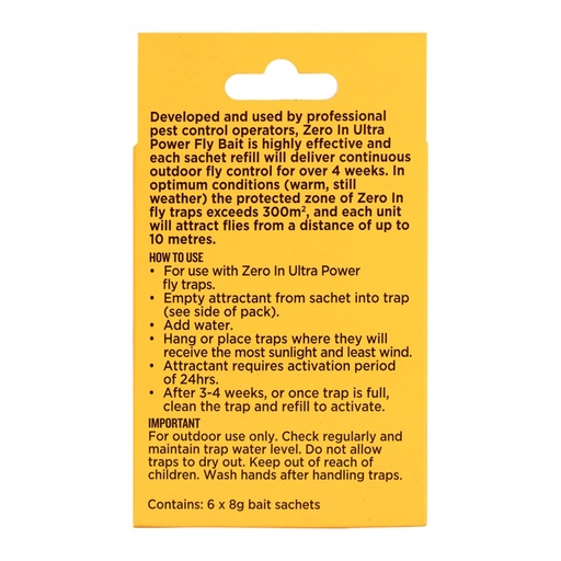 STV - Outdoor Fly Trap Refill Sachet - 8g x 6