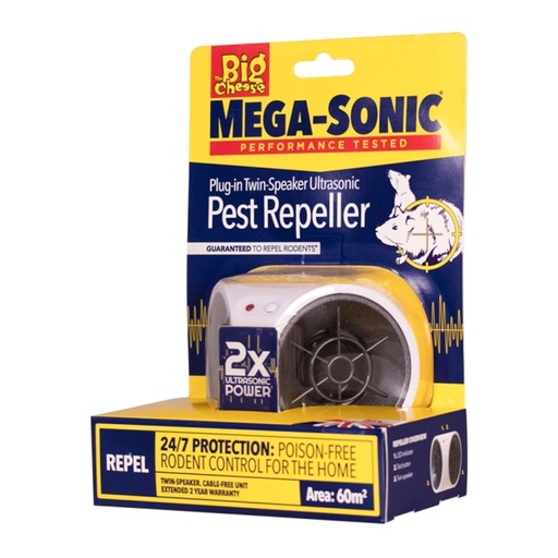 STV - Mega-Sonic® Plug-In Twin-Speaker Pest Repeller