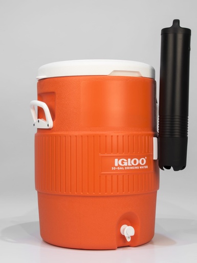 Igloo - 10 Gallon Seat Top With Cup Dispenser - Orange - DISC - DISC