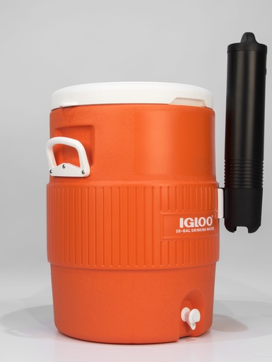 Igloo - 10 Gallon Seat Top With Cup Dispenser - Orange - DISC - DISC