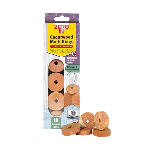 STV - Cedarwood Moth Repellent Ring - 10-Pack