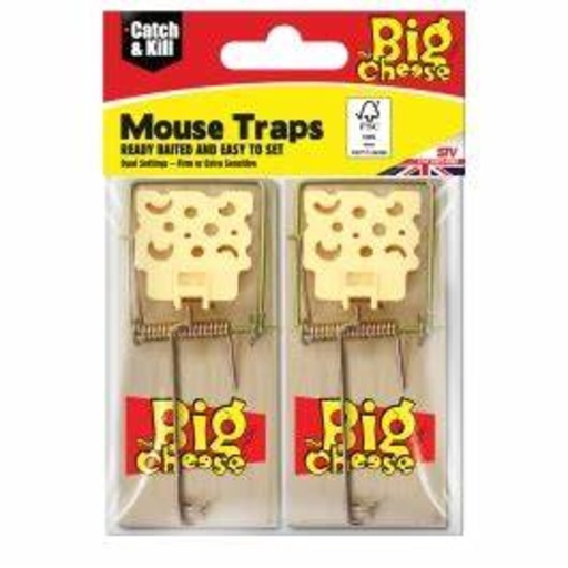 STV - Cheese Pedal FSC Mouse Trap - Twinpack