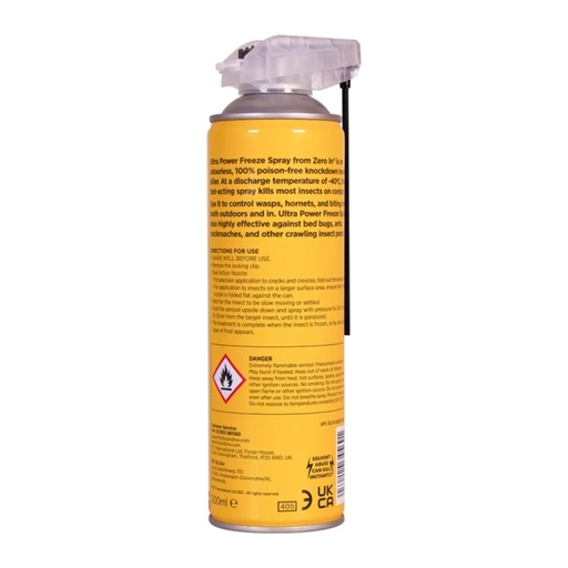 STV - Freeze Spray Knockdown Insect Killer - 500ml Dual Action Aerosol