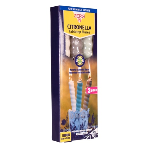 STV - Citronella Table Top Flares - Close to Home - 3-Pack