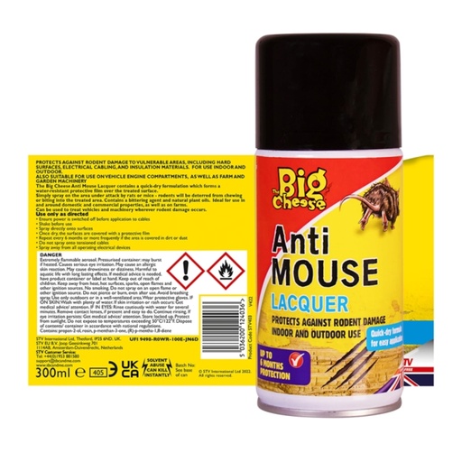 STV - Anti Mouse Lacquer - 300ml Aerosol