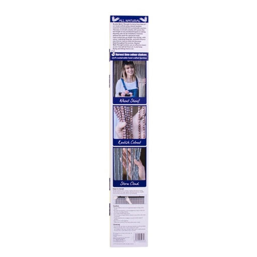 STV - Bamboo Beaded Door Curtain - 45 String - Assorted Colours