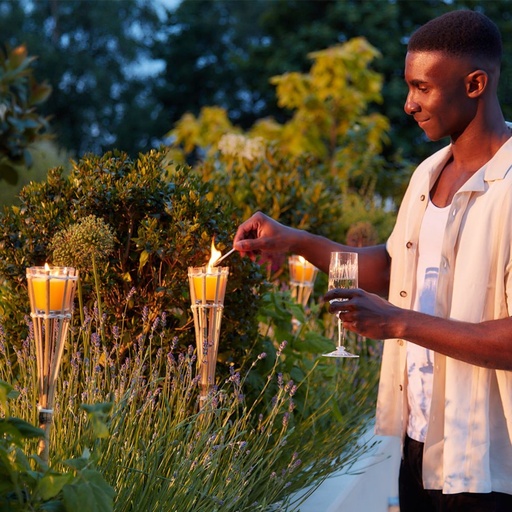 STV - Bamboo Torch with Citronella Candle