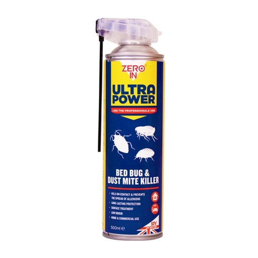 STV - Bed Bug & Dustmite Killer - 500ml Dual Action Aerosol