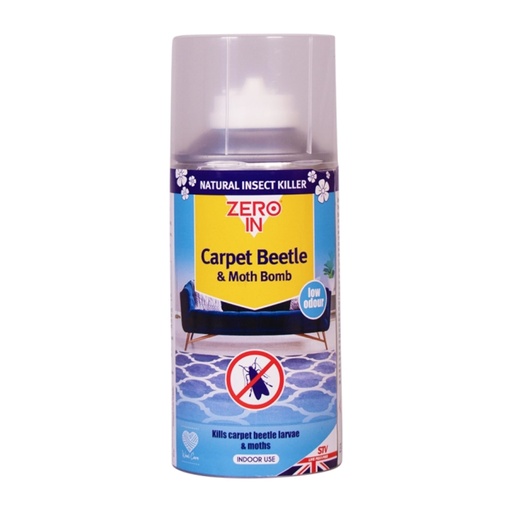 STV - Carpet Beetle & Moth Killer Bomb - 150ml One-Shot Aerosol