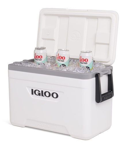 Igloo - Latitude Marine Ultra 25 Cooler Box - White / Moonscape Gray