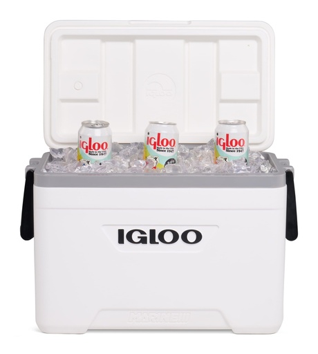 Igloo - Latitude Marine Ultra 25 Cooler Box - White / Moonscape Gray