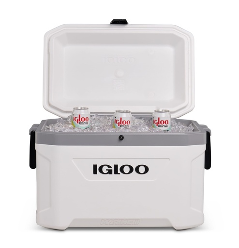Igloo - Latitude Marine Ultra 54 Cooler Box - White / Moonscape Gray
