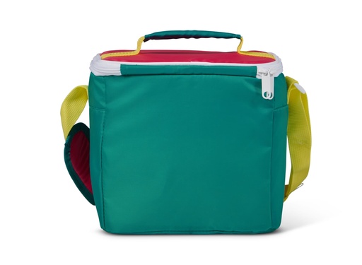 Igloo - Retro Square Cooler Lunch Bag - Dark Jade /Bold Magenta /Livewire Yellow