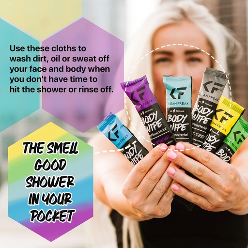 Klean Freak - Body Wipes - Dozen Pack - Scent Free