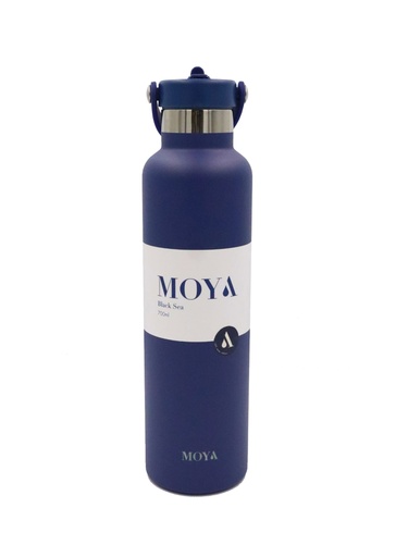Moya - "Black Sea" 700ml Insulated Sustainable Water Bottle Navy
