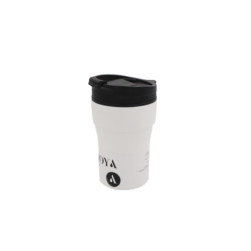 Moya - "Low Tide" 250ml Travel Coffee Mug Black/White
