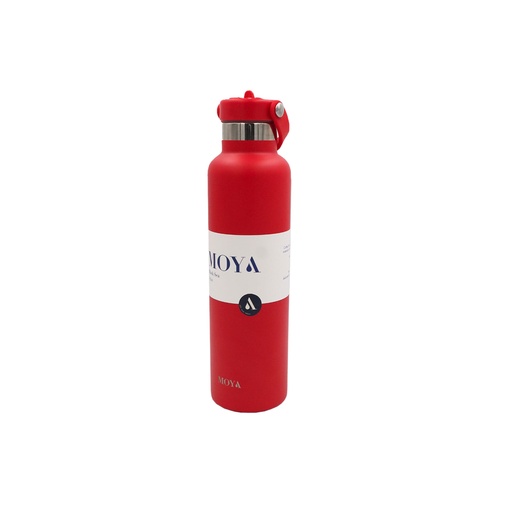 Moya - "Black Sea" 700ml Insulated Sustainable Water Bottle Red