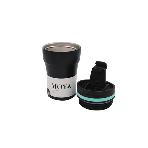 Moya - "Low Tide" 250ml Travel Coffee Mug Blue/Black