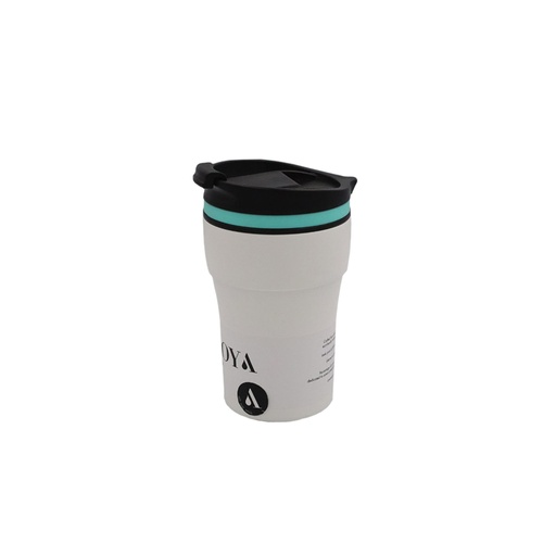 Moya - "Low Tide" 250ml Travel Coffee Mug Blue/White