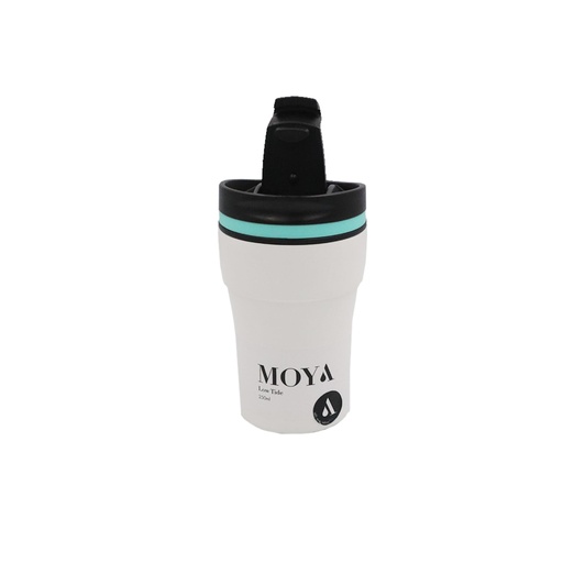 Moya - "Low Tide" 250ml Travel Coffee Mug Blue/White