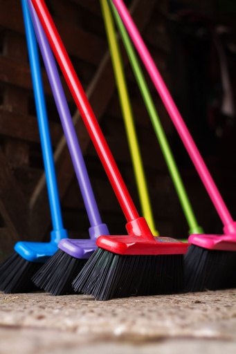 Red Gorilla - 30cm Gorilla Broom - 30cm broom head and handle Purple