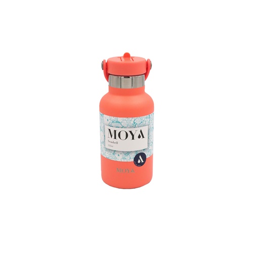 Moya - "Seashell" 350ml Insulated Sustainable Water Bottle Coral