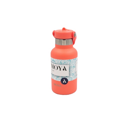 Moya - "Seashell" 350ml Insulated Sustainable Water Bottle Coral