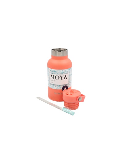 Moya - "Seashell" 350ml Insulated Sustainable Water Bottle Coral