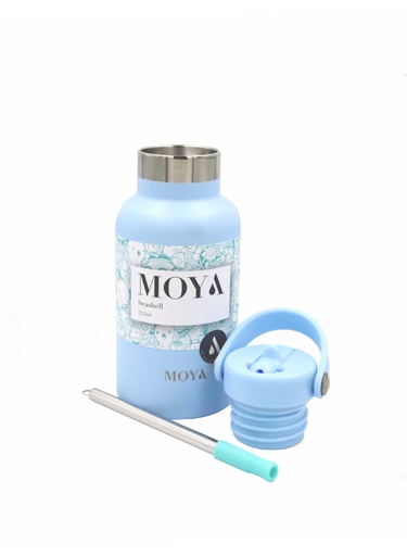 Moya - "Seashell" 350ml Insulated Sustainable Water Bottle Powder Blue