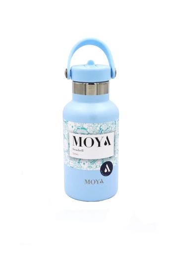 Moya - "Seashell" 350ml Insulated Sustainable Water Bottle Powder Blue