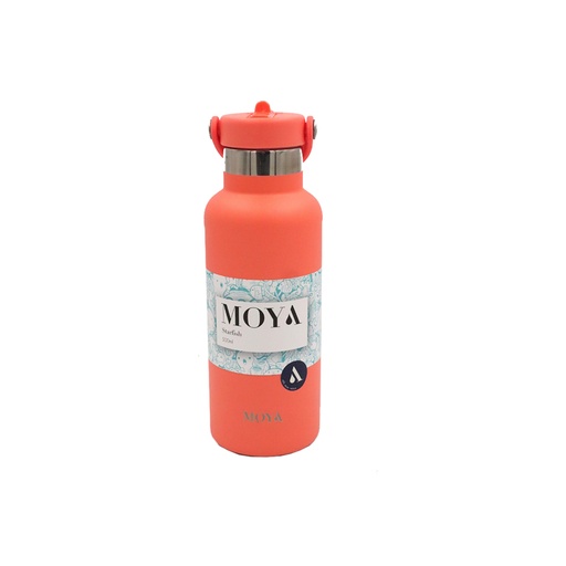 Moya - "Starfish" 500ml Insulated Sustainable Water Bottle Coral