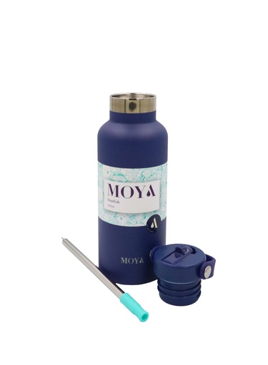 Moya - "Starfish" 500ml Insulated Sustainable Water Bottle Navy