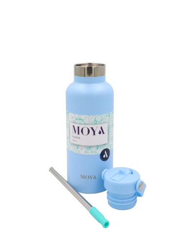 Moya - "Starfish" 500ml Insulated Sustainable Water Bottle Powder Blue