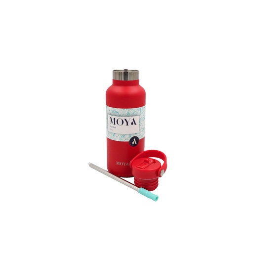 Moya - "Starfish" 500ml Insulated Sustainable Water Bottle RED