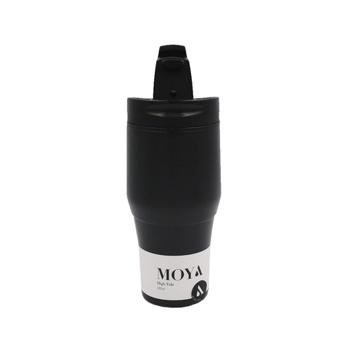 Moya - "High Tide" 380ml Travel Coffee Mug Black/Black