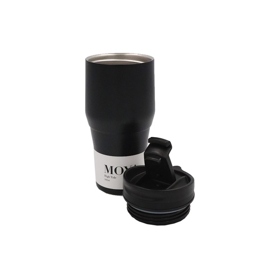 Moya - "High Tide" 380ml Travel Coffee Mug Black/Black